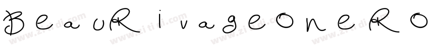 BeauRivageOne ROB Re字体转换